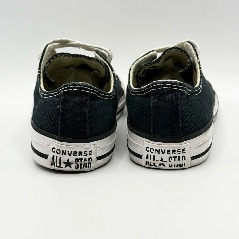 Converse Chuck Taylor All Star Black Canvas Lace Up Sneakers - Big Kid US 1